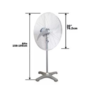 VENTILADOR DE PEDESTAL INDUSTRIAL 30 PULGADAS