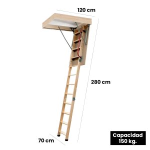 Escalera De Ático Madera Premium LADDERPLUS